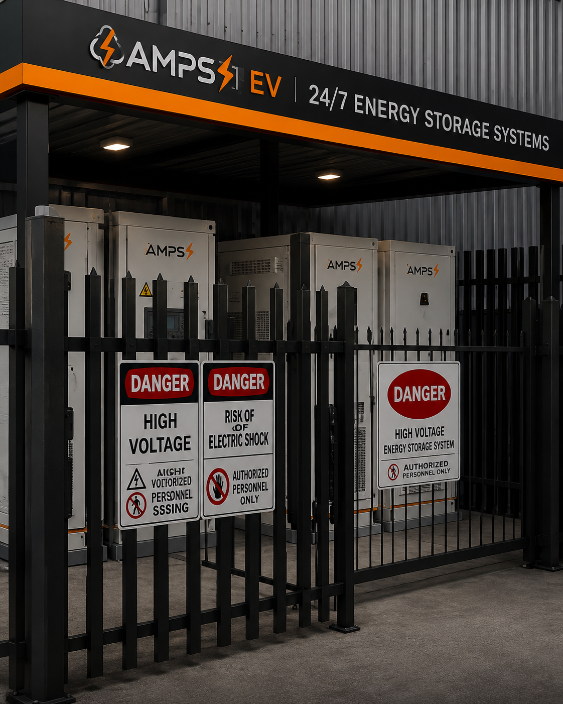 amps-ev-bess-substation-fence